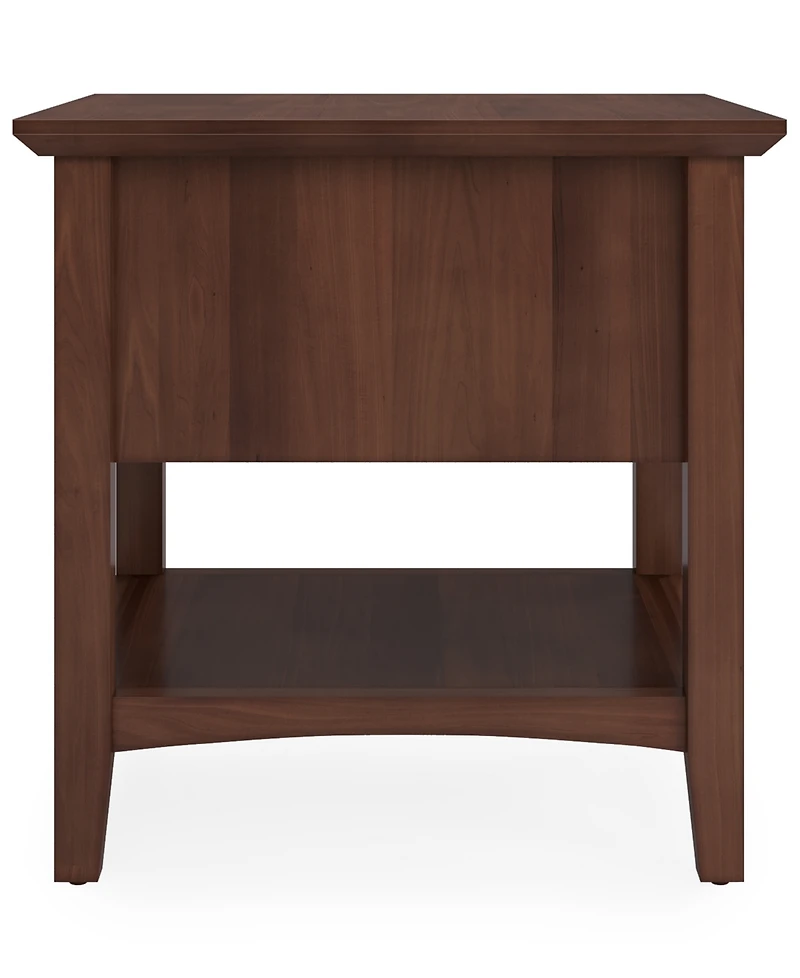 Furniture 24" Solid Wood Hedworth Square End Table
