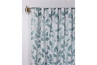 Superior Modern Leaves Room Darkening Grommet Top Curtain Panels