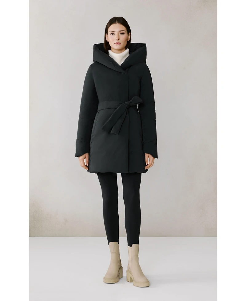 Soia & Kyo Womens Adelaide Wrap Down Coat