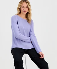 Eileen Fisher Women's Solid-Color Boat-Neck Sweater