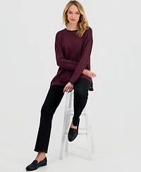 Eileen Fisher Women's Terry Striped Long-Sleeve Top