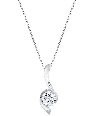 Sirena Lab Grown Diamond Pendant Necklace (2 ct. t.w.) 14K Yellow Gold (also White Gold)