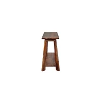 Porter Designs Kalispell Solid Sheesham Wood Console Table, Brown