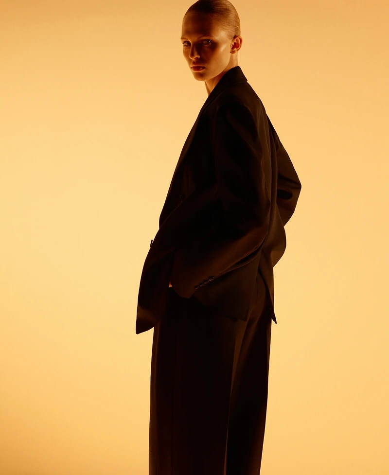 Mango Women's Wool Blend Suit Pants