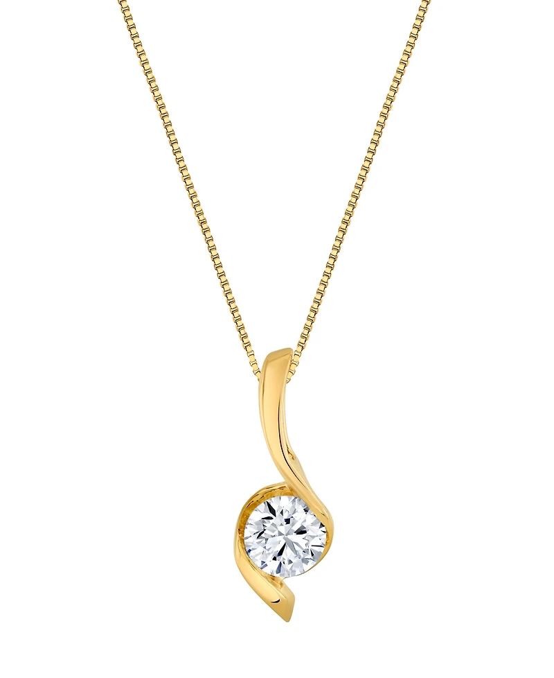 Sirena Lab Grown Diamond Pendant Necklace (2 ct. t.w.) in 14K Yellow Gold (also in 14K White Gold)