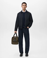 Mango Men's Cotton Quilted Jacket