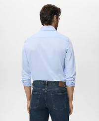 Mango Men's Slim-Fit Cotton Shirt