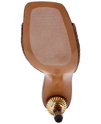 Steve Madden Women's Sia Novelty Square-Toe High-Heel Dress Sandals