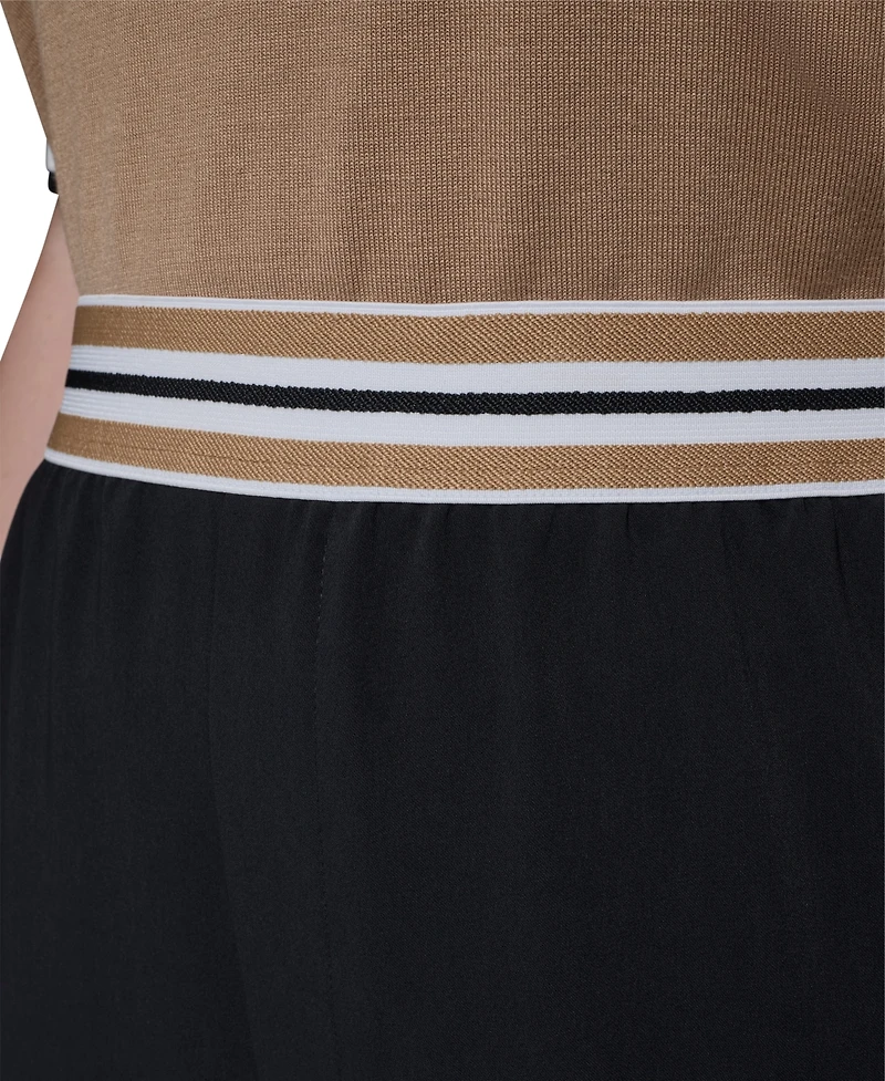 Karl Lagerfeld Paris Plus Wide Leg Pants