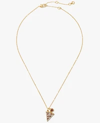 kate spade new york Cubic Zirconia and Glass Pizza My Heart Pendant Necklace
