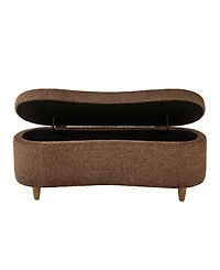 Ink+Ivy Bailey 48"W Boucle Flip Top Storage Bench