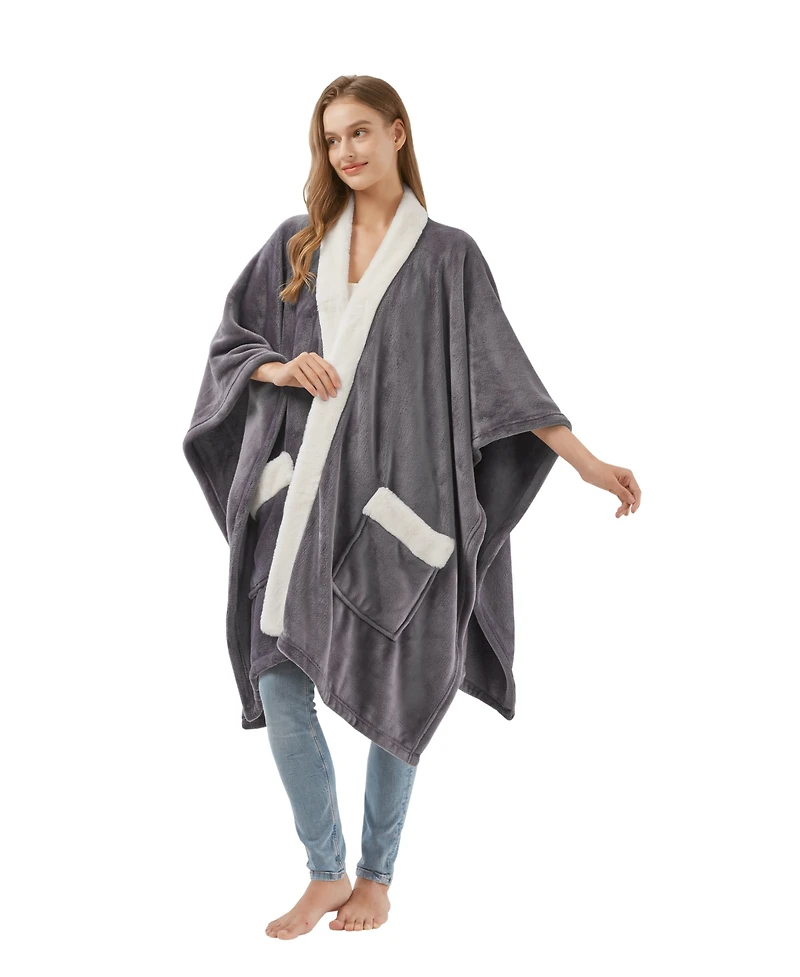 Premier Comfort Cozy Plush Printed Wrap, 50" x 70", Exclusively at Macy's