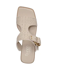 Franco Sarto Women's Roux Square Toe Slide Sandals