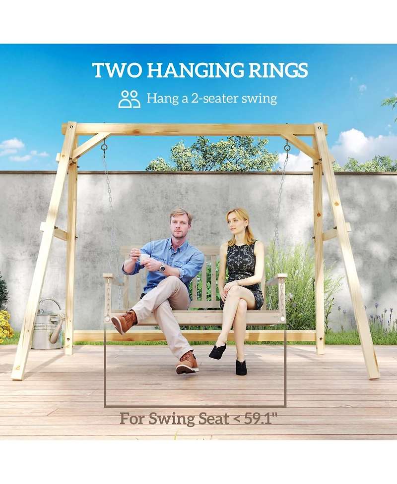Outsunny 770lbs Swing Chair Sd Only with Reinforced Bars