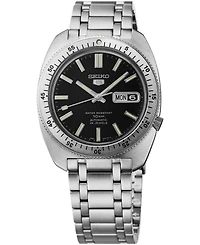 Seiko Men's 5 Sports Silver Stainless Steel Bracelet Watch