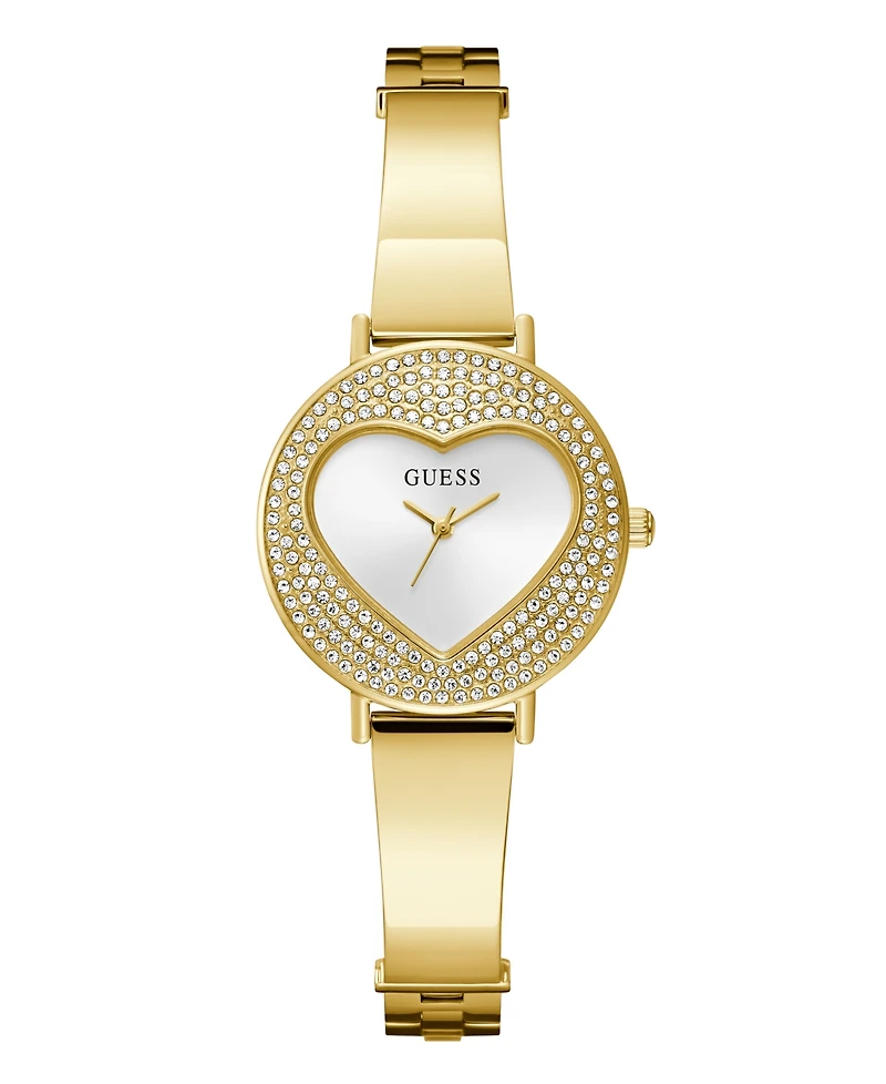Guess Women's Gold-Tone Glitz Analog Watch, 30mm