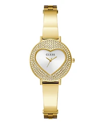 Guess Women's Gold-Tone Glitz Analog Watch, 30mm