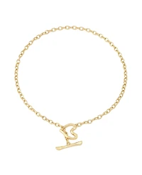 Robert Lee Morris Soho Gold Heart Pendant Toggle Necklace