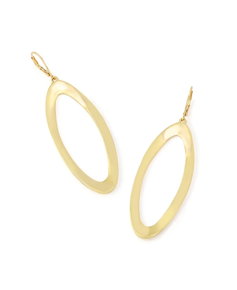 Robert Lee Morris Soho Gold Oval Link Drop Earrings