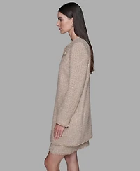 Karl Lagerfeld Paris Women's Open Front Duster Dress