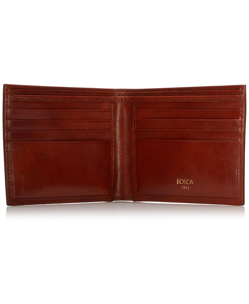 Bosca Men's 8 Pocket Wallet in Old Leather