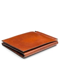 Bosca Men's Leather Money Clip with pocket
