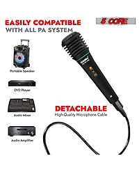 5 Core Microphone Xlr Dynamic Karaoke Singing Handheld Microfono Professional Vocal Dj Music Mic