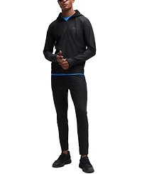 Boss by Hugo Men's Logo Detail Active-Stretch Zip-Up Hoodie