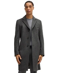 Boss by Hugo Men's Virgin Wool Cashmere Slim-Fit Coat