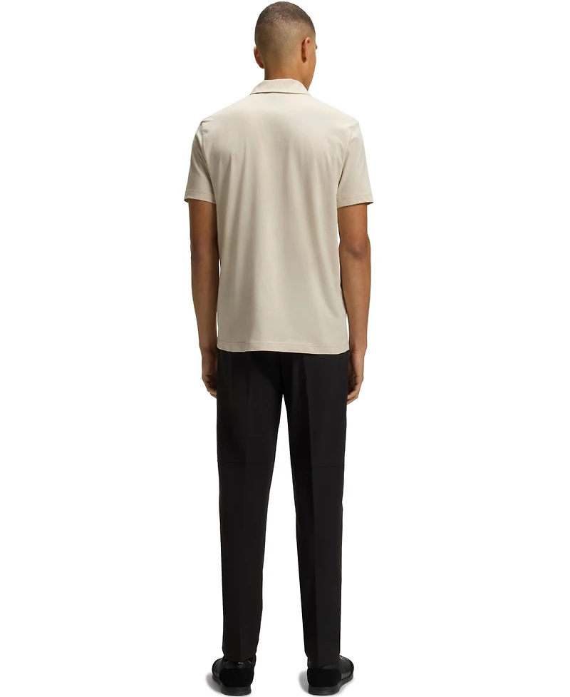 Boss by Hugo Men's Hopsack Panelling Paddy Polo Shirt