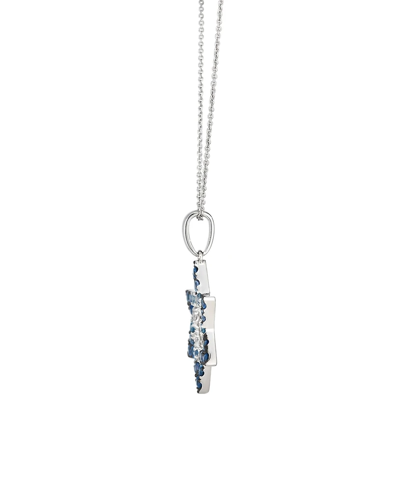 Le Vian White Sapphire (0.31 ct. t.w.) and Sapphire Ombre (1-1/4 ct. t.w.) Pendant Necklace in 14k Vanilla Gold