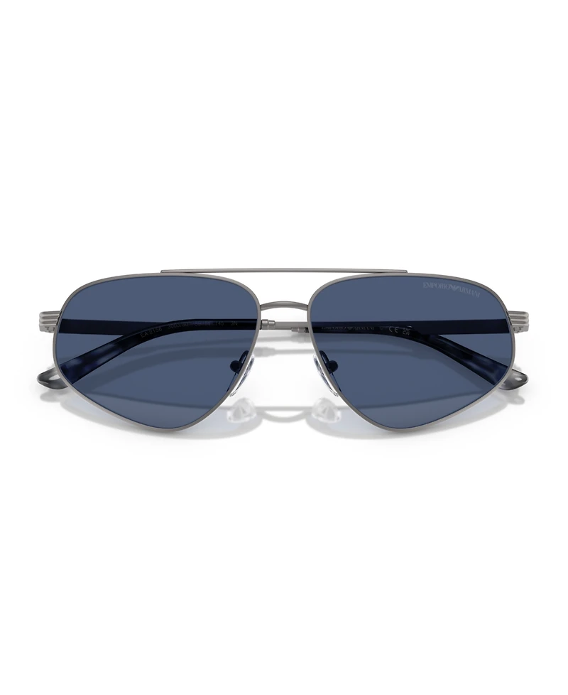 Emporio Armani Men's Pilot Sunglasses, EA2156