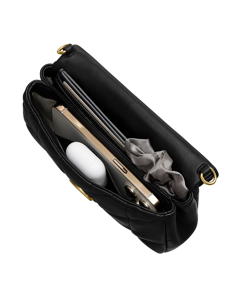 Coach Quilted Mini Tabby Chain Crossbody Bag