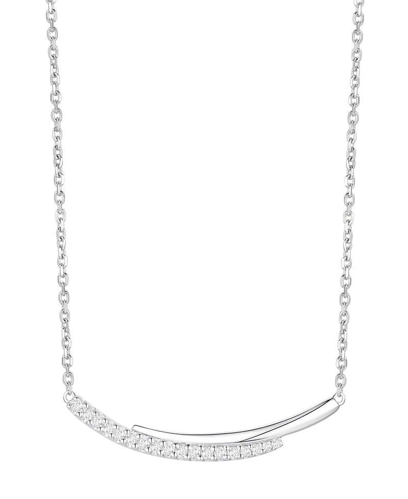 Macy's Diamond Necklace (1/5 ct. t.w.) in Sterling Silver
