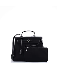 Pre-Owned Hermes Pm Herbag Toile and Leather