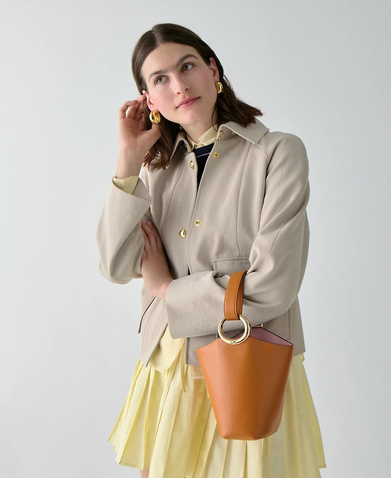 kate spade new york Halo Fine Grain Leather Mini Bucket