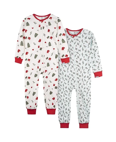 Gerber Baby Girls 2-Pack Snug Fitting Footless Pajamas