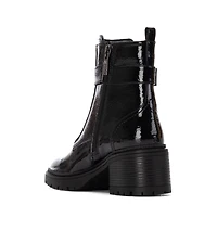 Xti Women's Patent Leather Heeled Ankle Booties By Xti