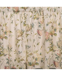 Ellis Curtain Abigail Design Printed Room Darkening Window Rod Pocket Pair Set With 2 Tiers - 2-Piece - 56x36", Multi