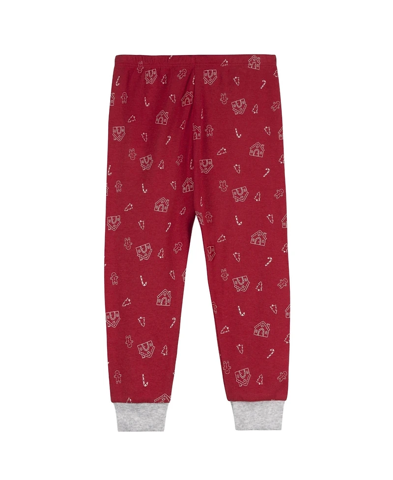 Gerber Baby Neutral 2-Piece Snug Fitting Pajama Set, Gingerbread House
