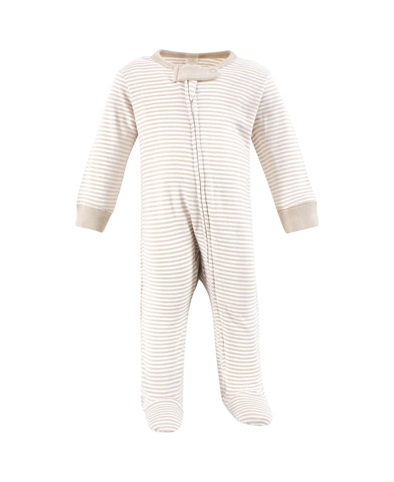 Touched by Nature Baby Boys Organic Cotton Sleep and Play, Otters, 0-3 Months