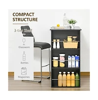 Slickblue Contemporary Bar Table for Kitchen or Dining Room Use