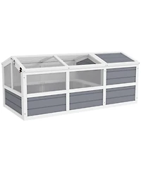 PawHut Tortoise Habitat Outdoor Bottomless Design for Tortoises, Rabbits