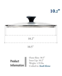 Techef Tempered Glass Lid