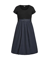 City Chic Women's Plus Paris Days Dress
