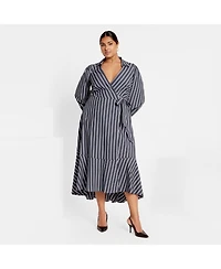 City Chic Women's Plus Selena Wrap Dress