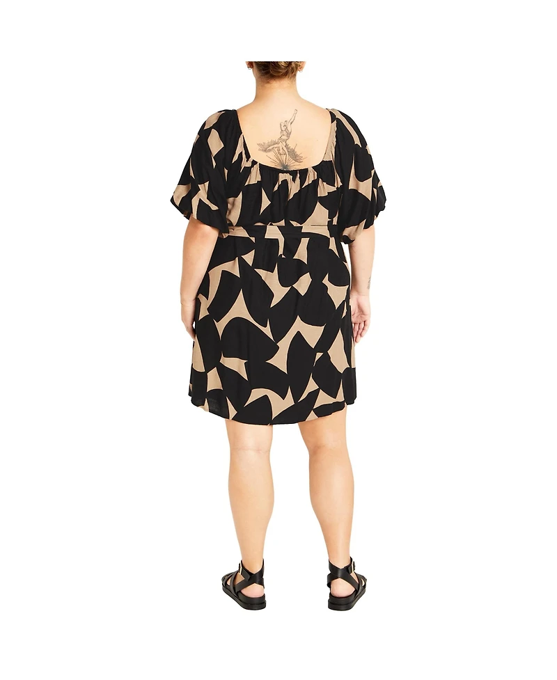 Draft - City Chic Women's Uptown Mini Print Dress