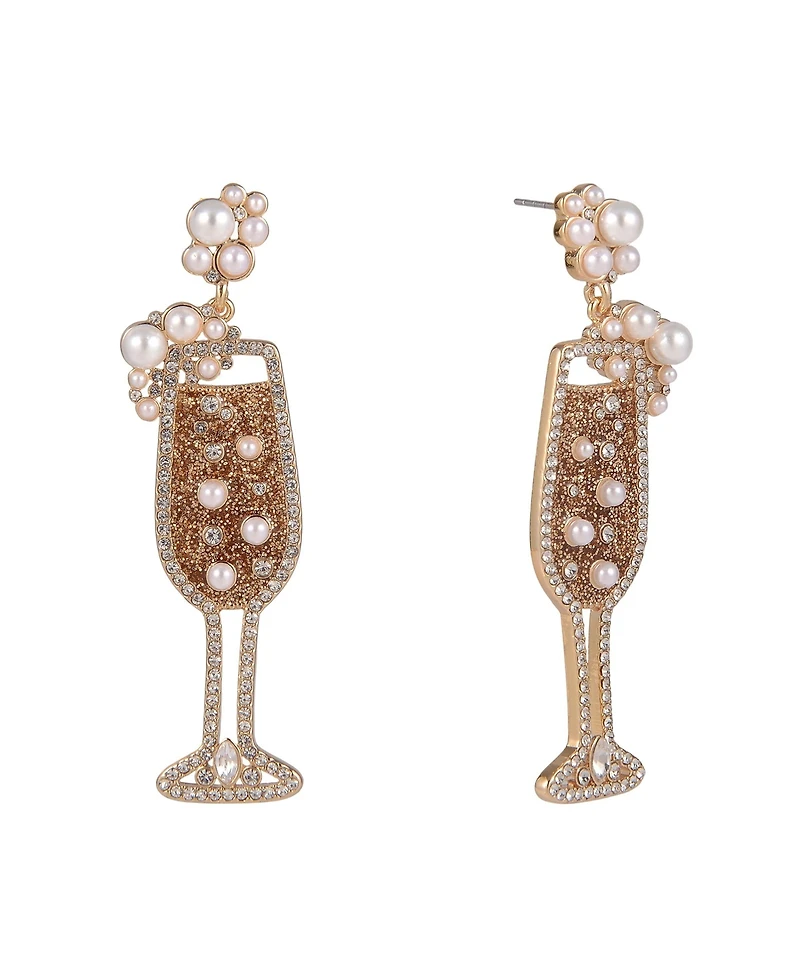 Hallmark Champagne Flute Earrings
