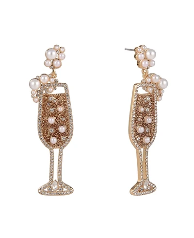 Hallmark Champagne Flute Earrings
