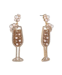 Hallmark Champagne Flute Earrings